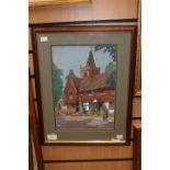 John Lewis Stant, 'Whitley Surrey', signed and dated 1958 l.r., watercolour, framed & glazed, 34.