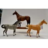 Three Beswick horses including Arkle the champion steeplechaser