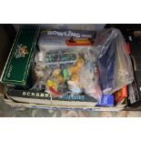 Assorted games including dominoes,