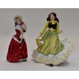 Two Royal Doulton figures;