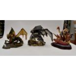 An Enchantica collection of figures comprising Glimmerscale, Karanganyar and Massazanga,