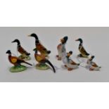Six Beswick small duck figures, largest measures 11 cms approx, smallest 5.