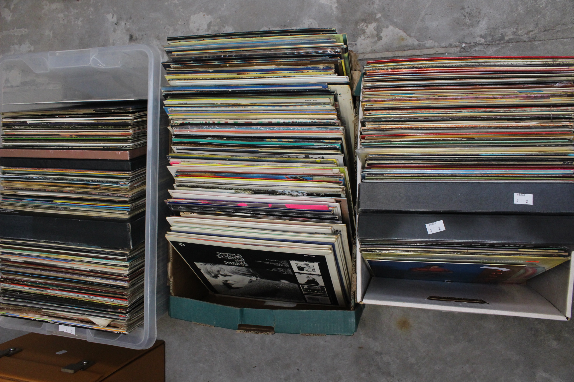 A large collection of LP vinyl records, country, rock and roll and pop,