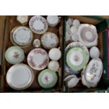 A collection of assorted part teasets, comprising Susie Cooper, Paragon, Colclough,