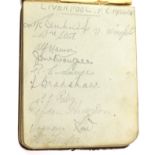 AUTOGRAPHS: An autograph album dating from the 1930's having the autographs of football teams from
