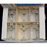 A boxed set of six 1960's Babycham coupes