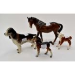 Beswick horse statue, Besick calf statue,