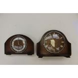 Two 1930/40's mantle clocks one with Westminster chime