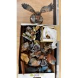Collection of ceramic birds,