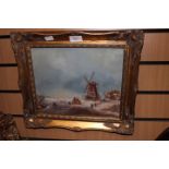 Late 19th Century oil on board,