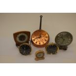 Collection of mid 20th Century clocks