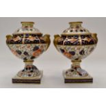 Royal Crown Derby Bloor period spill vases, circa 1813,