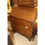 An Edwardian mahogany bureau