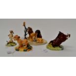 Disneys Lion King figurine collection by Royal Doulton x 4 entitled "Showcase collection";