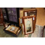 Collection of 20th century water colours, furnishing pictures,