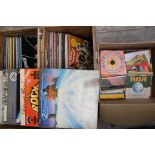 Collection of LP Records and 45s singles from 70s and 80s, including David Bowie, Black Sabbath,