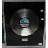 Bloody Tourists larger framed silver LP Record Sales Award presented by 10CC marketed by Phonogram