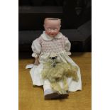 German Heubach Köppelsdorf no 320/3/0 bisque headed doll,