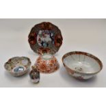 Three Oriental style bowls,