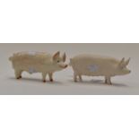 Two Beswick pig figures,