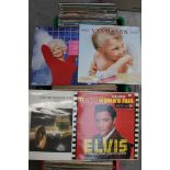 A large collection of approx 150 records, LP's including Elvis Presley, Queen, Cliff Richard, rock,