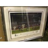 ASTON VILLA: A framed Aston Villa v.