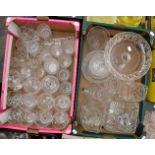 Assorted glassware,