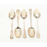 A set of four George IV table spoons, Edward Thomason, Birmingham 1827,