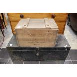 Two wooden boxes,