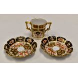 Royal Crown Derby twin handled loving cup,