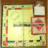A boxed circa 1940's Monopoly game by John Waddington,