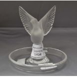 Lalique glass dove ring tray