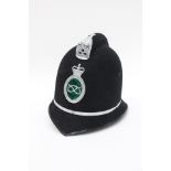 A Staffordshire County & Stoke on Trent Constabulary Policemans blue cloth helmet.