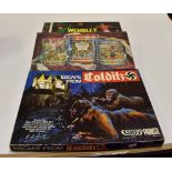 Three 1970's board games; Escape from Colditz; Campaign and Wembley,