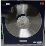 Deceptive Bends, framed silver LP Record Sales Award,
