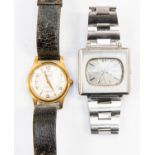 Vintage 1940/50's Barolux Incabloc manual gold plated watch and a 1970/80s Seiko S auto stainless