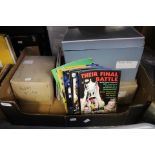 Boxes of Rugby programmes and loose editions
