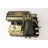 A French late Edwardian typewriter,