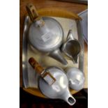 A Picquot wear tea service; tea pot, hot water, milk,