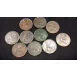 Victorian younghead pennies in better condition (10)