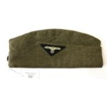 WW2 Third Reich Waffen SS/SS Verfügungstruppe Feldmütze field cap. Earth grey woolen material.