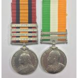 Queen South Africa Medal with clasps, Belmont, Oriefontein, Modder River, Transvaal,