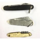 WW2 British multi tool escape knife by Joseph Rodgers and Sons of Sheffield containing one large