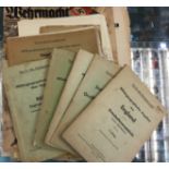 WW2 Third Reich collection of various maps of England and one copy of Die Wehrmacht magazine dated