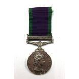 ERII General Service Medal with Northern Ireland Clasp to 24357806 Pte JA Hands, WFR.