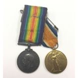 WW1 British War Medal and Victory Medal to 270444 Pte SG Allen, Royal Scotts.
