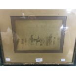 A print dated 1820 entitled "The Garrison Staff". Image size 23cm x 16cm.