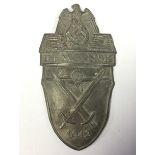 WW2 Third Reich Demjanskschild - Demjansk Shield. No pins or backing plate and cloth.