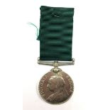 British Victorian Long Service in the Volunteer Force Medal. Victoria Regina. Un-named as issued.