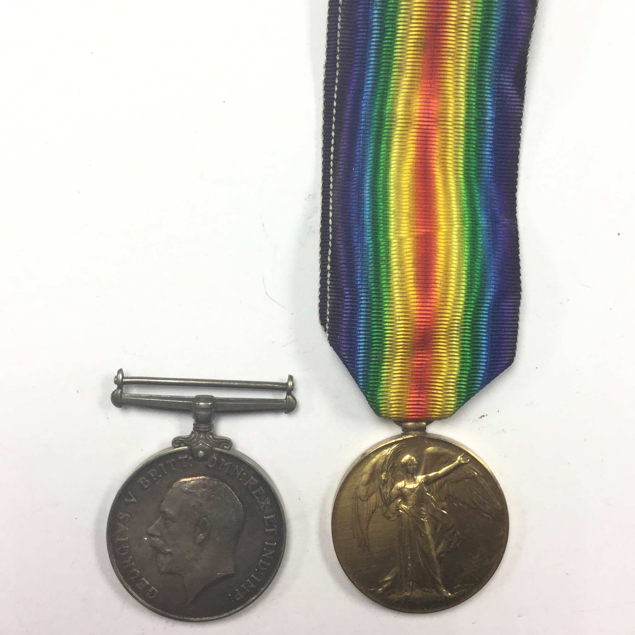 WW1 British War and Victory Medals to K-377 Pte S Kempsell, Royal Fusiliers.